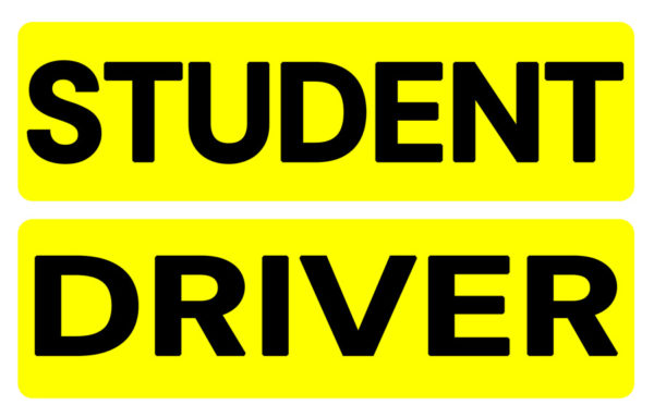 Student Driver 2 PC Reflective Magnet