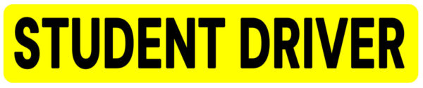 Student Driver 1 PC Reflective Magnet